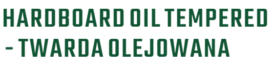 Logo HARDBOARD OIL TEMPERED - TWARDA OLEJOWANA